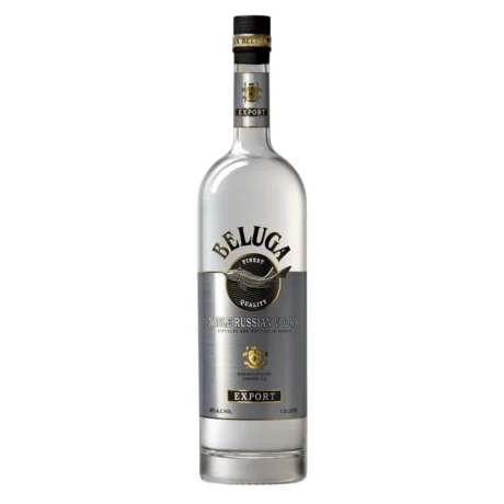 Bottle of Beluga Noble Vodka, a super-premium spirit with a 30-day resting period, available for delivery in Amman, Jordan.