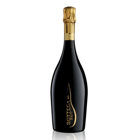 Bottega Millesimato Brut, a brilliant straw-yellow vintage sparkling wine from Italy, available for delivery in Amman. sip22.com