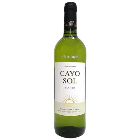 Cayo Sol Blanco, a crisp Spanish white wine available at sip22, the best online liquor store in Jordan.