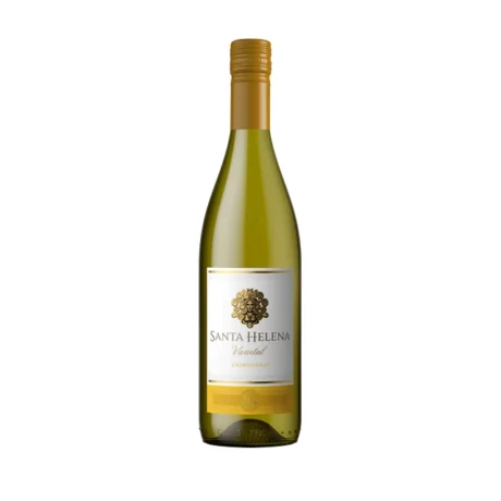 Santa Helena Chardonnay, a bright golden-yellow Chilean white wine from the Central Valley, available for delivery in Amman.