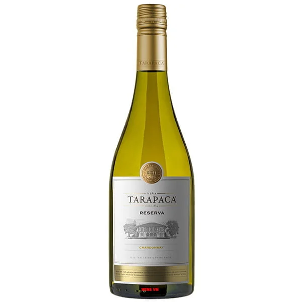 Tarapaca Reserva Chardonnay-white-wine-sip22-75cl-wine-spirits-free-delivery-premium-alcohol-amman-jordan-306180 - sip22 Tarapacá Reserva Chardonnay, featuring its pale yellow color and elegant labeling, available for delivery in Amman.