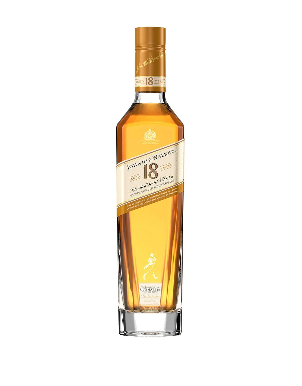 johnnie-walker-aged-18-years-old-whisky-free-delivery-premium-alcohol-amman-jordan - sip22 A 75cl bottle of Johnnie Walker Aged 18 Years Blended Scotch Whisky, featuring a deep golden liquid and premium packaging, available for delivery in Amman.