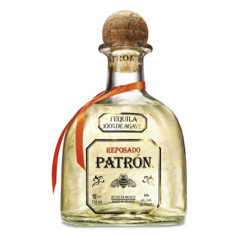 Patron Reposado Tequila in its iconic glass bottle, available for delivery in Amman, Jordan.