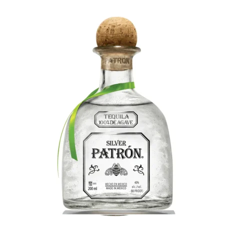 Hand-numbered bottle of Patrón Silver Tequila, 100% Blue Agave, available for delivery in Amman, Jordan.