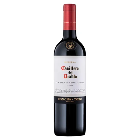 Casillero del Diablo Cabernet Sauvignon Reserva, a classic Chilean red wine featuring cherry and chocolate notes, available for delivery in Amman.