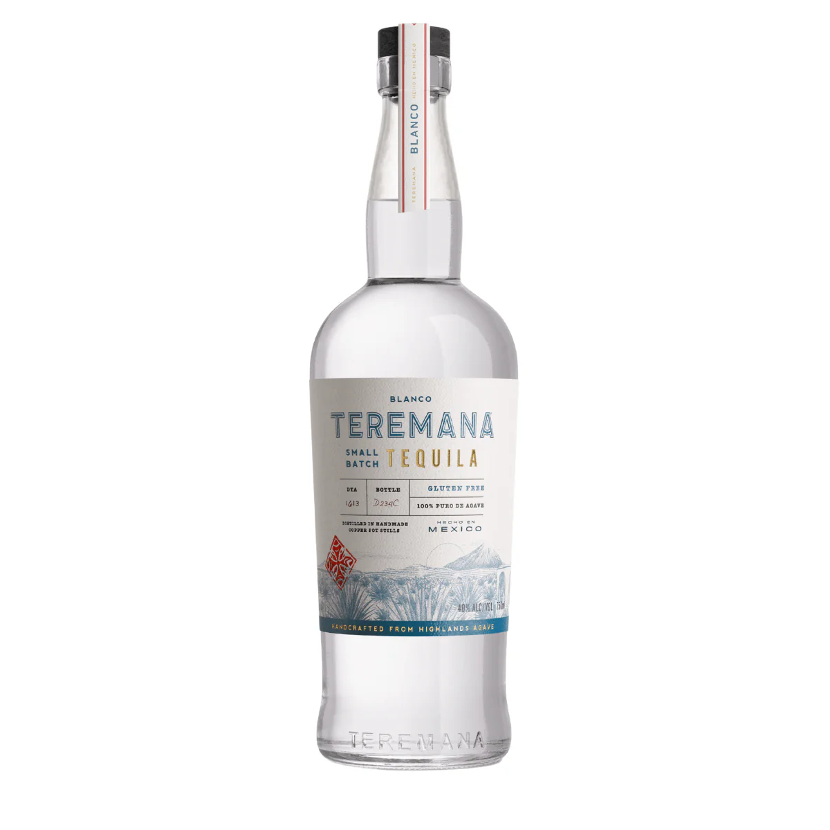 teremana-tequila-blanco-tequila-sip22-75cl-free-delivery-premium-alcohol-amman-jordan - sip22 The clean, elegant bottle of Teremana Blanco Tequila by Dwayne Johnson, a 100% Blue Weber Agave spirit available for delivery in Amman.