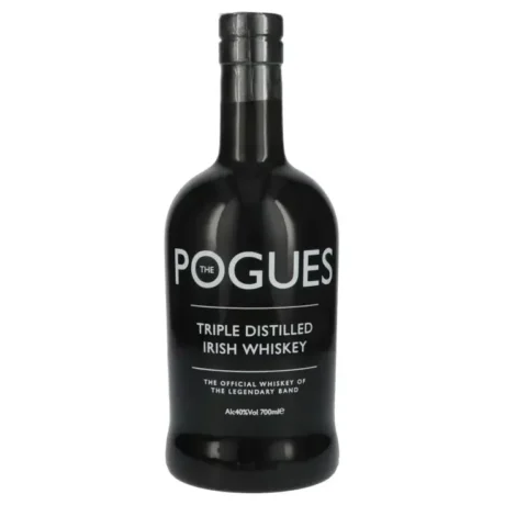 The original matte black bottle of The Pogues Blended Irish Whiskey, 70cl, available for delivery in Amman, Jordan.