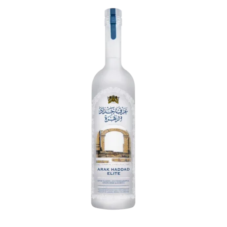 Bottle of Arak Haddad Elite Al Zahra for online liquor delivery in Amman, Jordan.