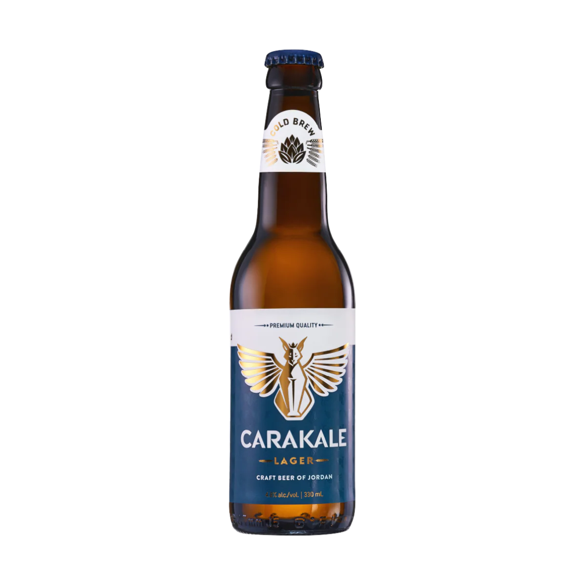 Carakale-Lager-beer-sip22-50cl-bottle-free-delivery-premium-alcohol-amman-jordan - sip22 Carakale Lager bottle cold and ready for delivery by SIP22