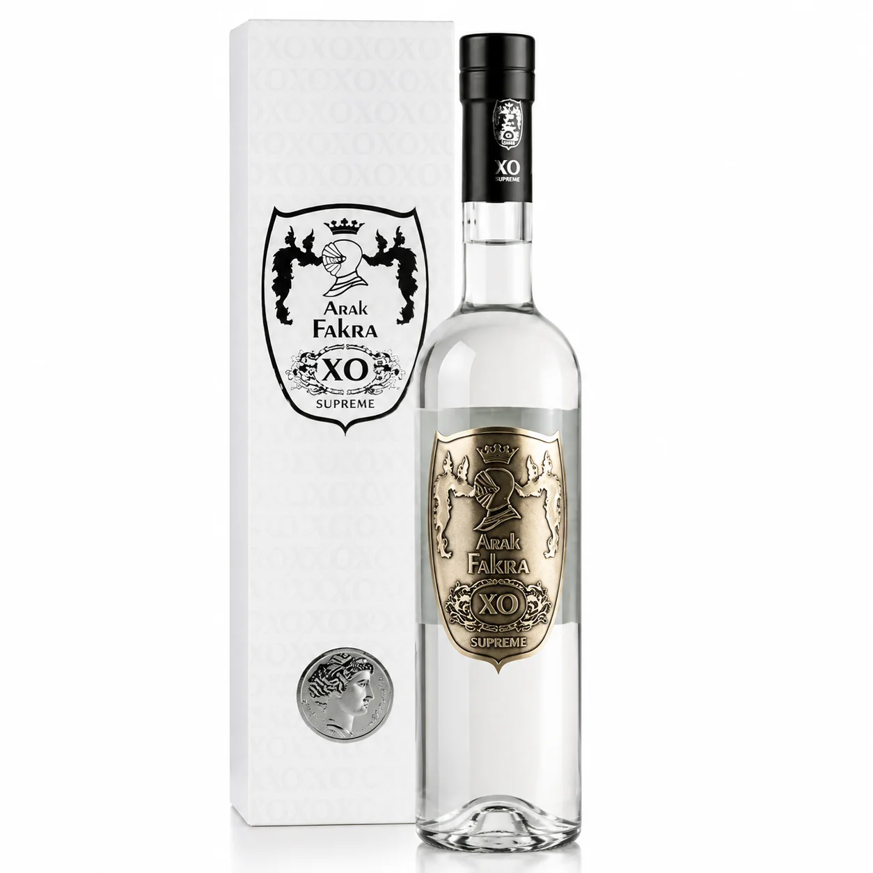 arak-fakra-XO-sip22-fast-premium-delivery-amman - sip22 Luxury bottle of Arak Fakra XO Supreme available for premium spirit delivery in Amman, Jordan.