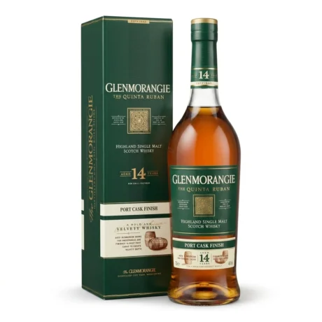 Glenmorangie - Quinta Ruban 14YO 70 cl - sip22 Glenmorangie 14 Year Old Quinta Ruban Single Malt Scotch Whisky Bottle