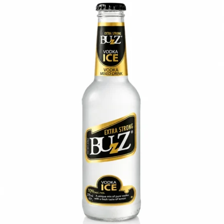 Buzz Ice Lemon Vodka Mix 10 Percent ABV 275ml Bottle