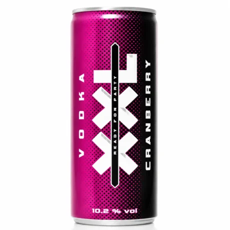 kaasak-xxl-vodka-cranberry-250ml - sip22 XXL Cranberry Vodka Mix 10.2 Percent ABV 25cl Can