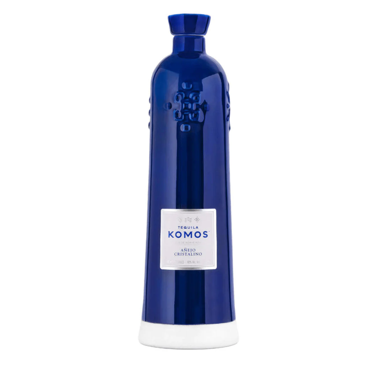 tequila-komos-cristalino-anejo-tequila-no-discount-fyxx-70cl-free-delivery-premium-alcohol-amman-jordan-994737 - sip22 Tequila Komos Anejo Cristalino Handmade Blue Ceramic Bottle